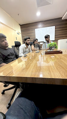 upGrad Surat office - student and parents with the counselling team after their study abroad session